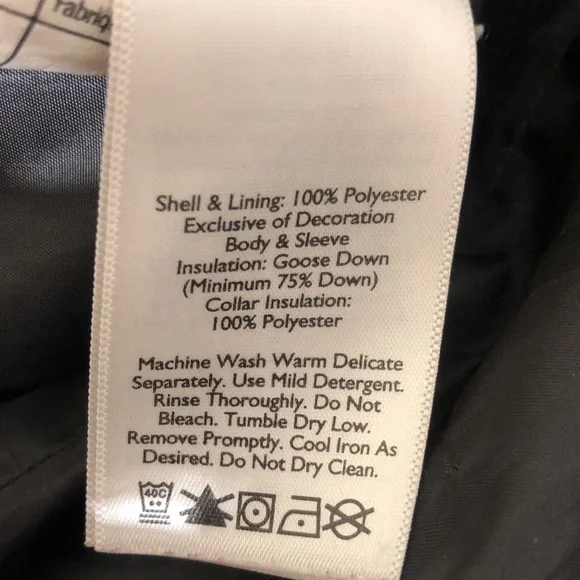 Eddie Bauer goose down jacket Black M - Picture 10 of 11